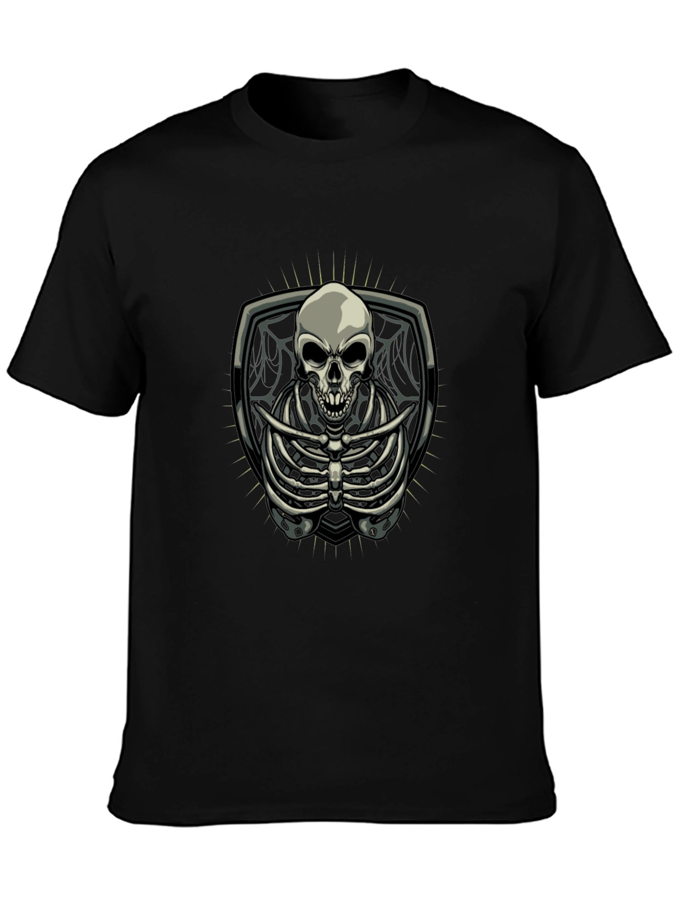 Skeleton Graphic Tee - Gothic Style