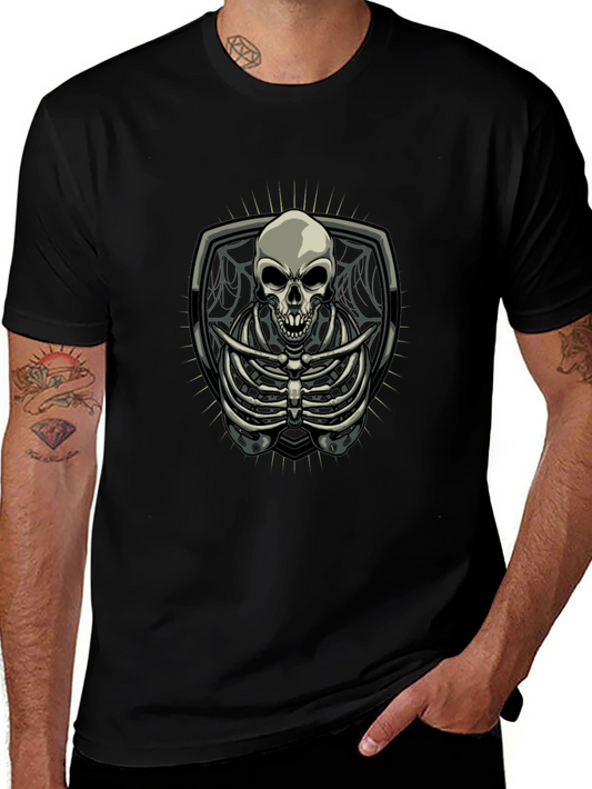 Skeleton Graphic Tee - Gothic Style