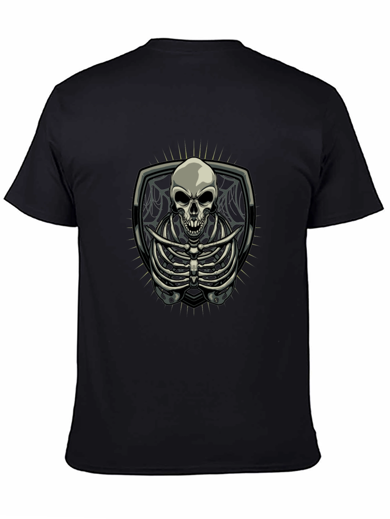 Skeleton Graphic Tee - Gothic Style