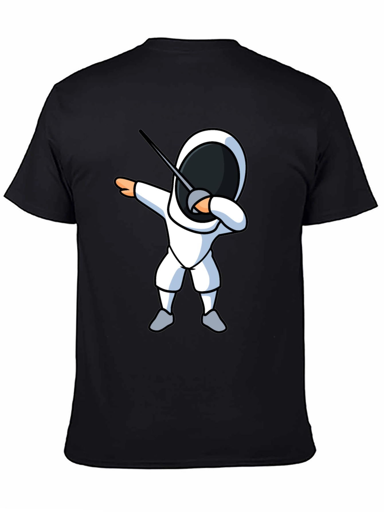 Fencing Dabbing T-Shirt - Black Graphic Tee