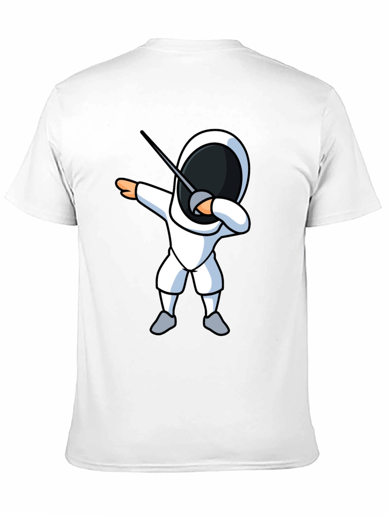 Fencing Dabbing T-Shirt - Black Graphic Tee