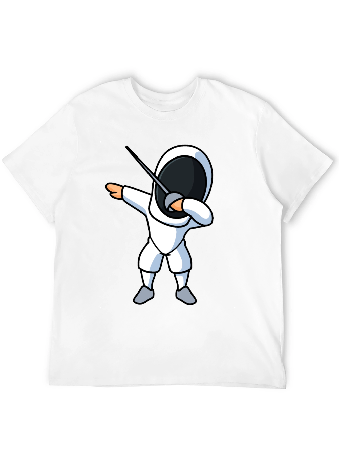 Fencing Dabbing T-Shirt - Black Graphic Tee