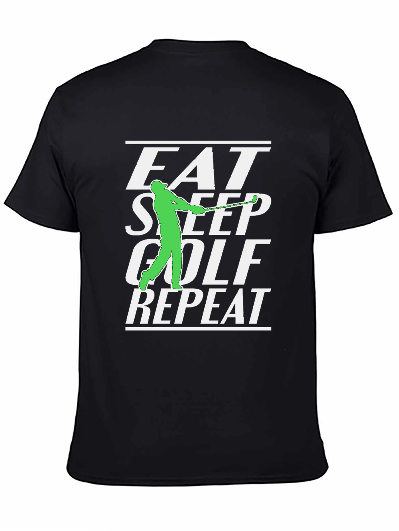 Eat Sleep Golf Repeat Graphic Tee