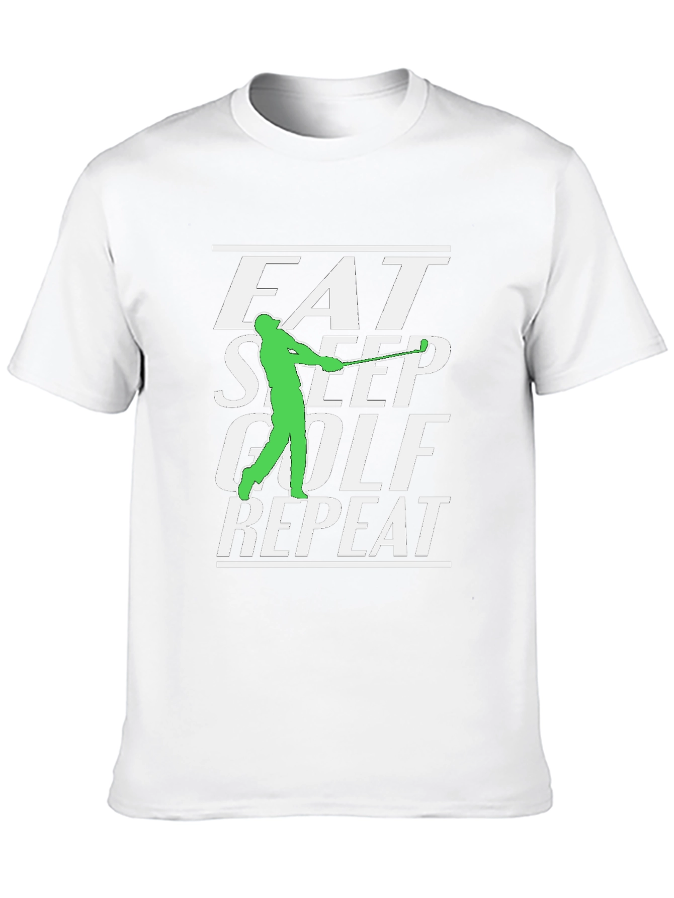 Eat Sleep Golf Repeat Graphic Tee