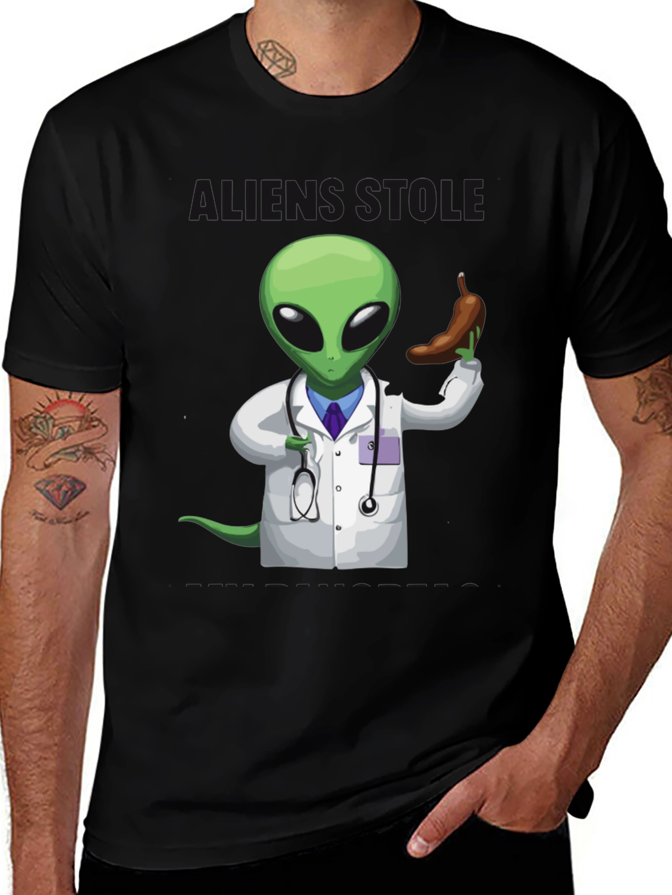 Doctor Alien Holding Appendix T-Shirt