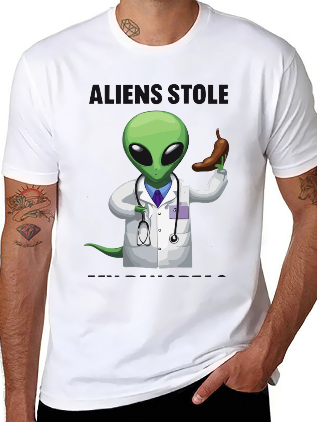 Doctor Alien Holding Appendix T-Shirt