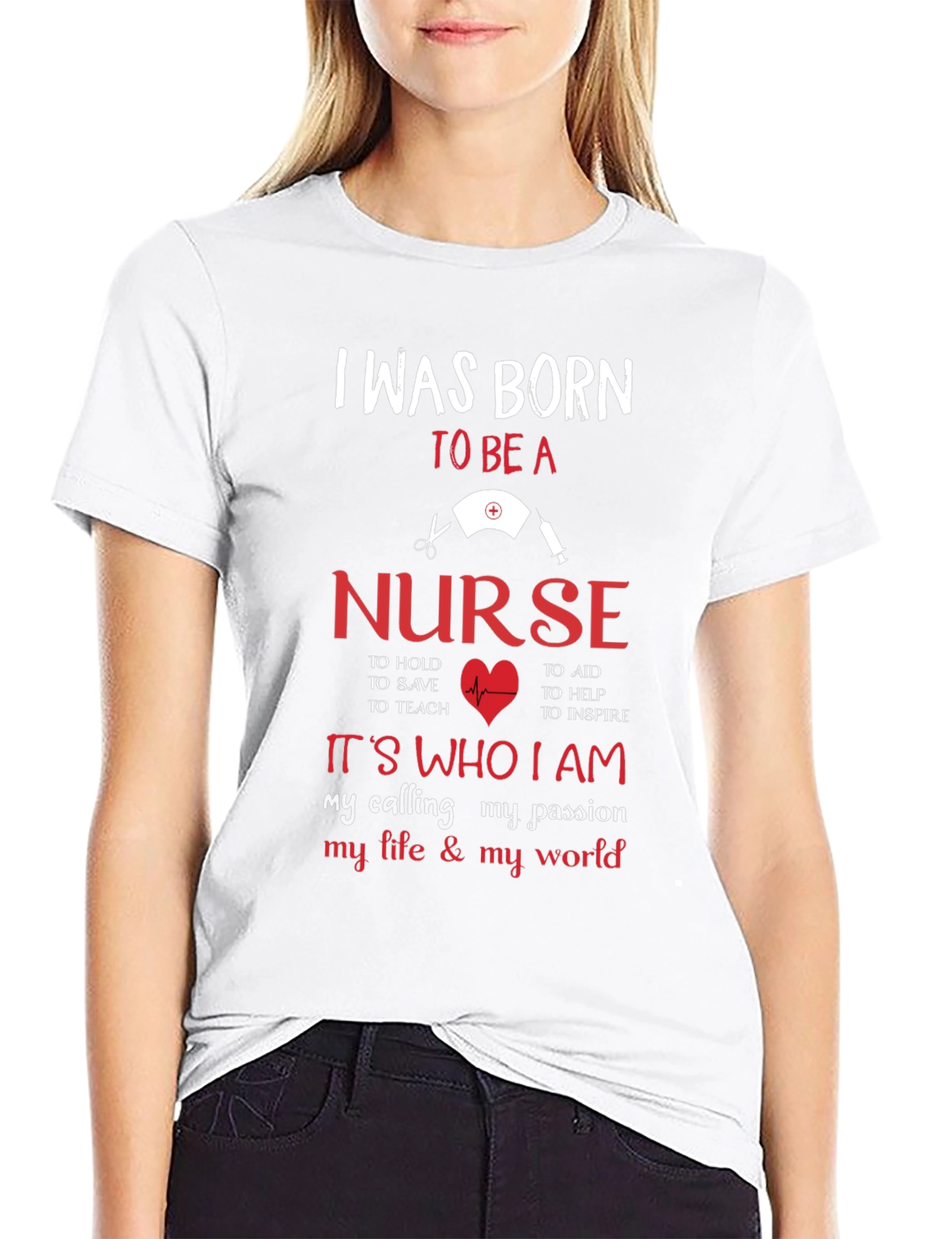 Nurse T-Shirt - Born to Be a Nurse