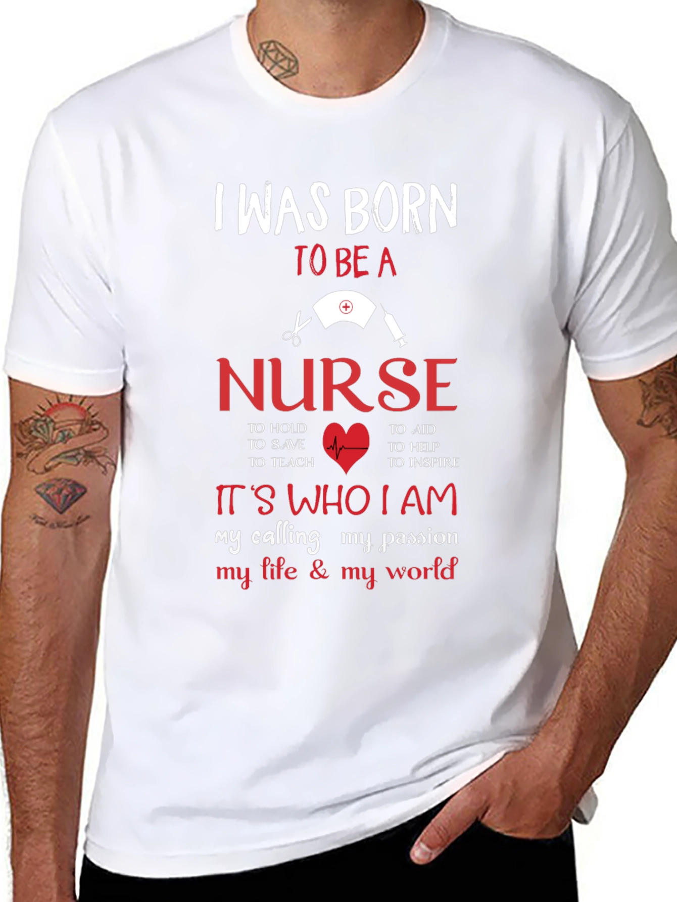 Nurse T-Shirt - Born to Be a Nurse