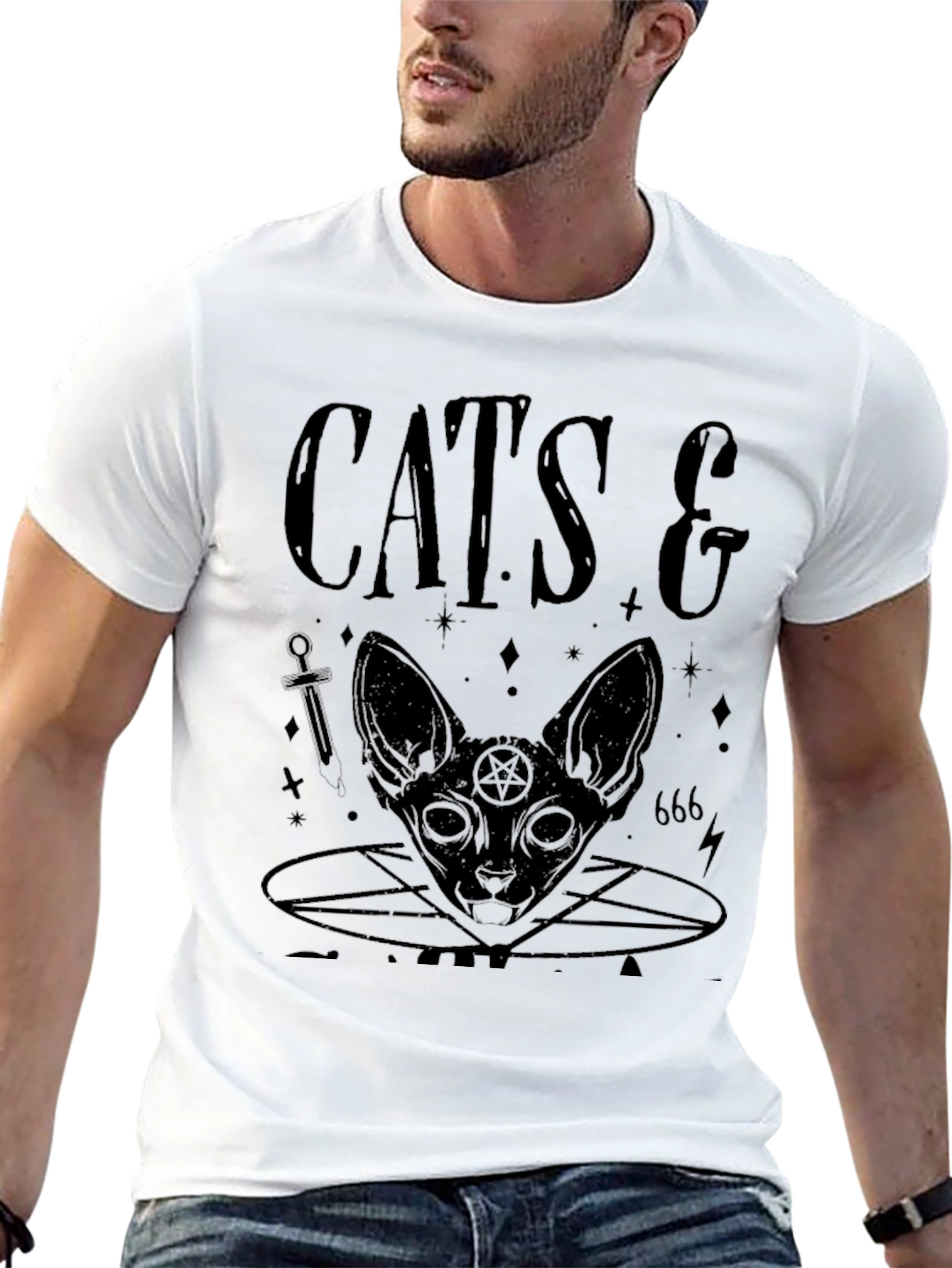 Cats & Satan Graphic Tee