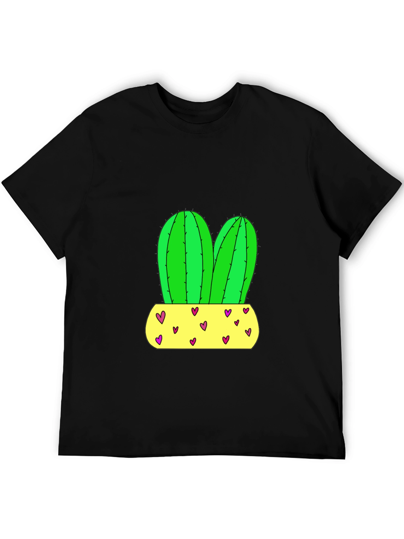 Cactus Love T-Shirt - Unique Potted Plant Design