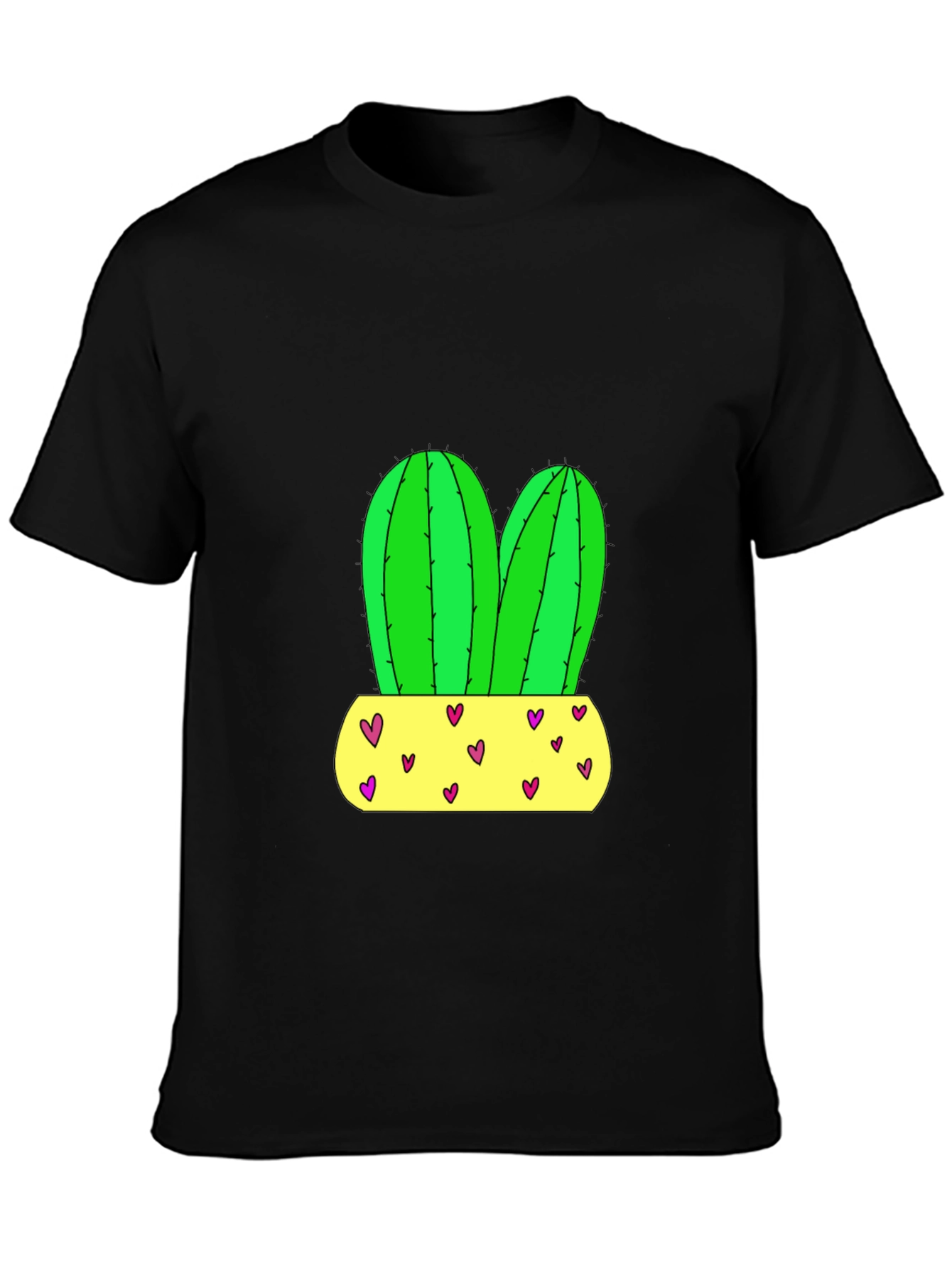 Cactus Love T-Shirt - Unique Potted Plant Design