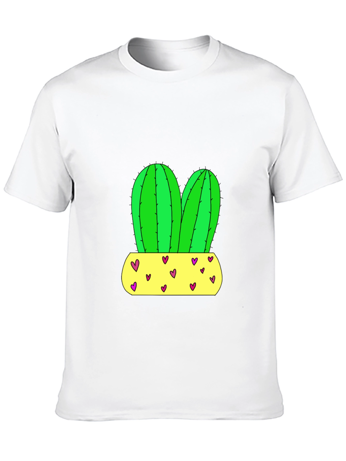 Cactus Love T-Shirt - Unique Potted Plant Design