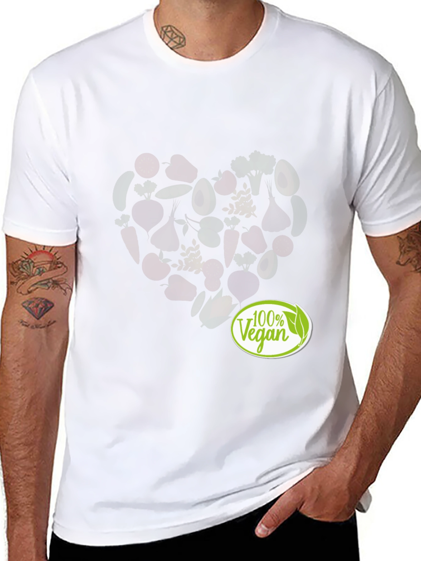 100% Vegan Graphic Tee - Heart Healthy
