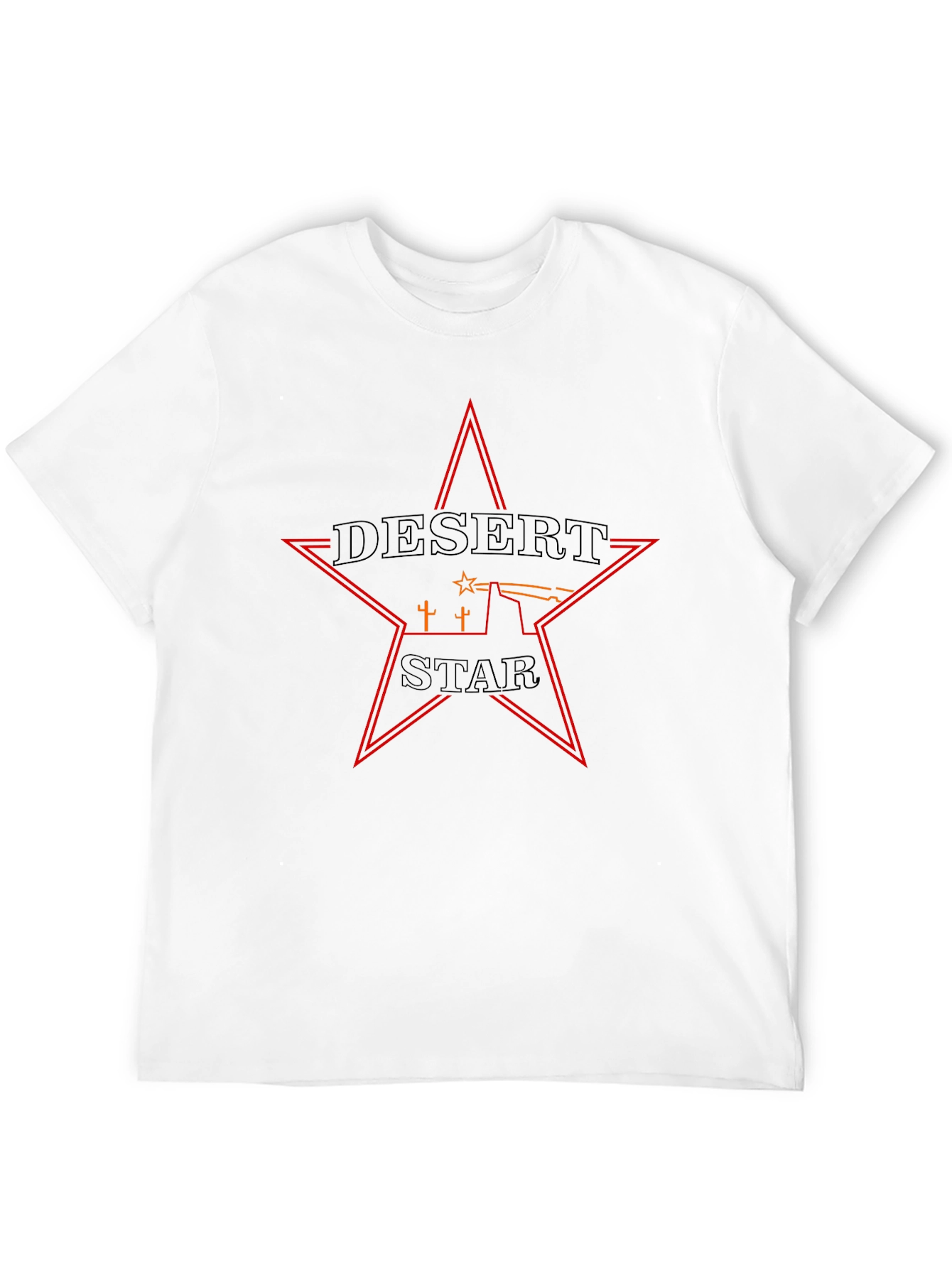 Desert Star Graphic Tee - Mens Black T-Shirt