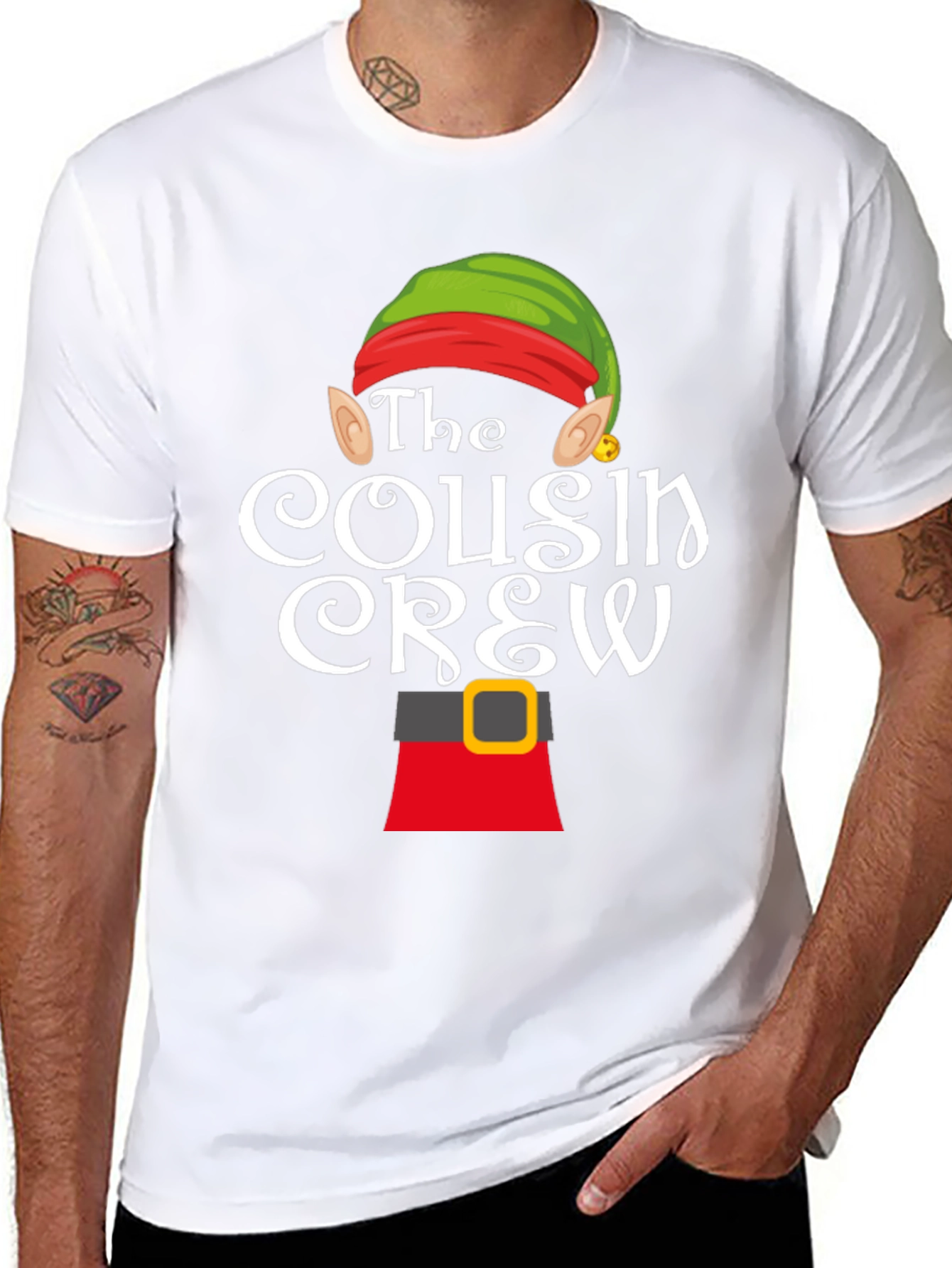 Cousin Crew Elf Shirt - Holiday Family Matching Tee