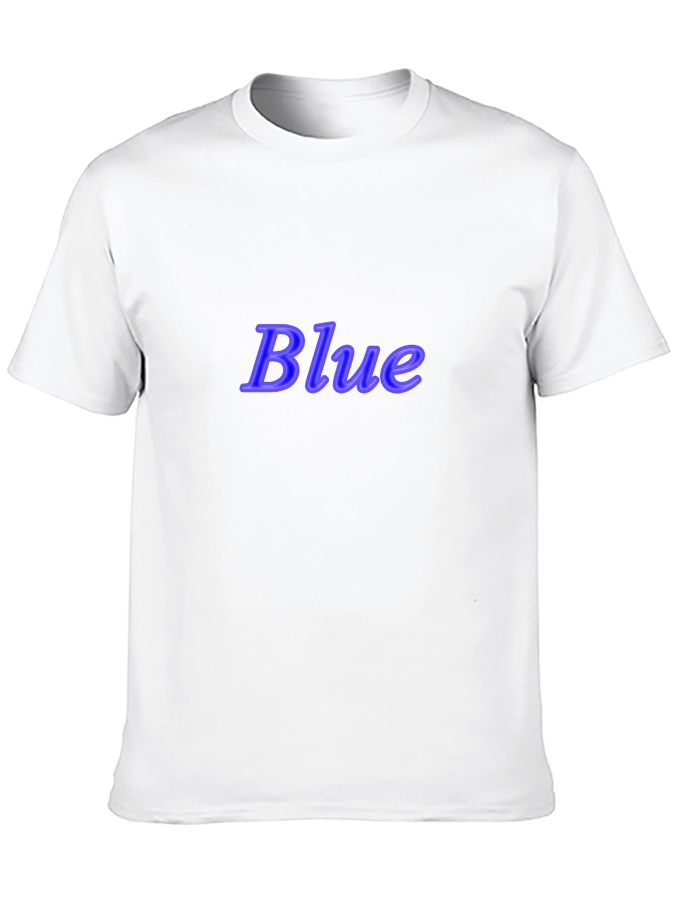 Stylish Black T-Shirt with Blue Text