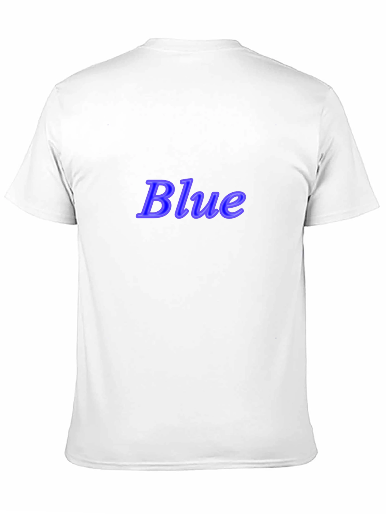 Stylish Black T-Shirt with Blue Text