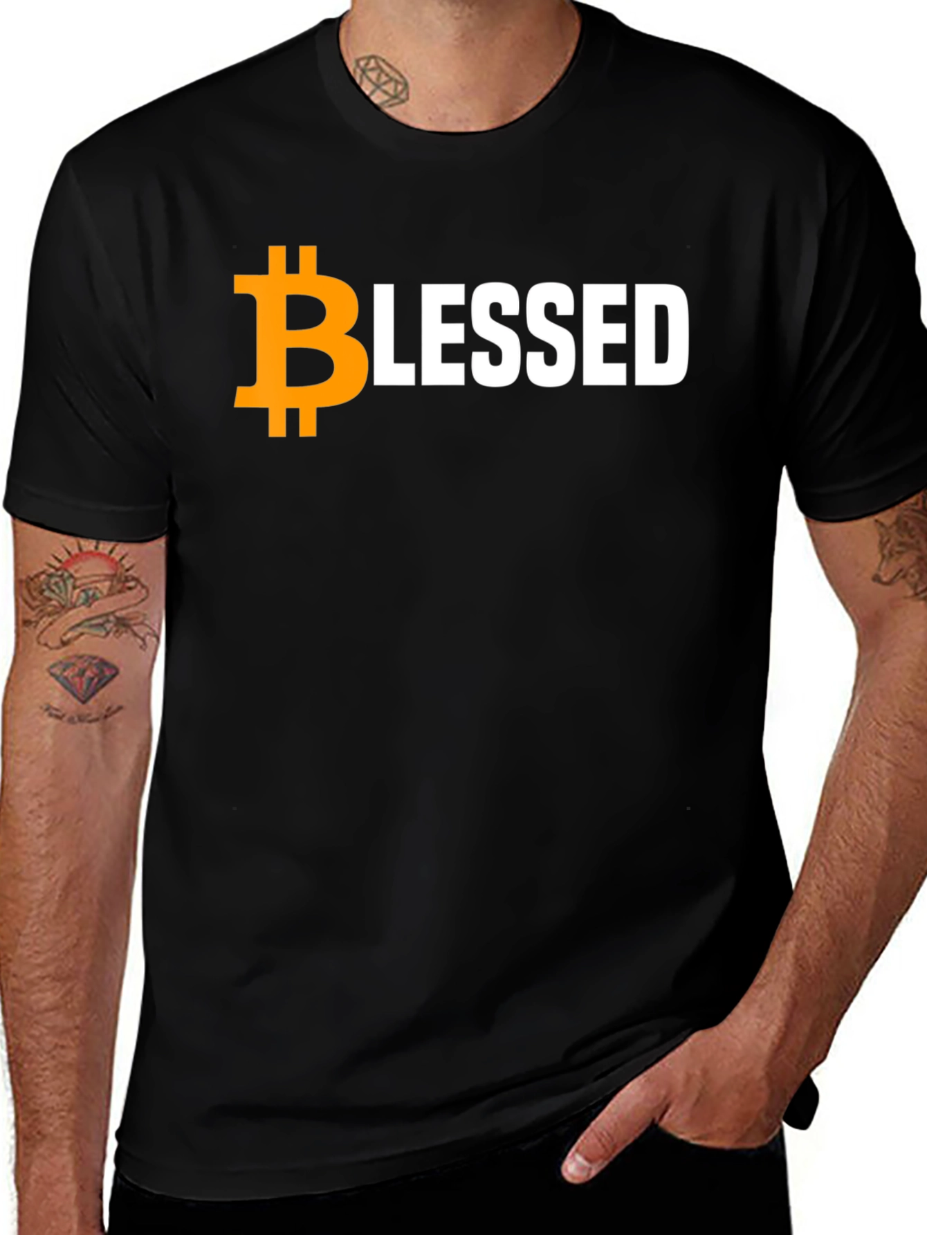 Bitcoin Blessed T-Shirt - Crypto HODL Style