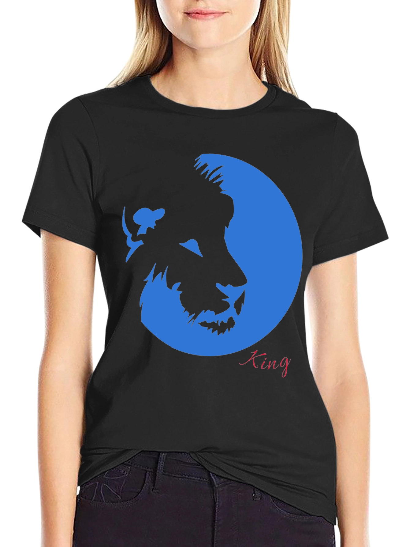 Lion King Graphic Black T-Shirt