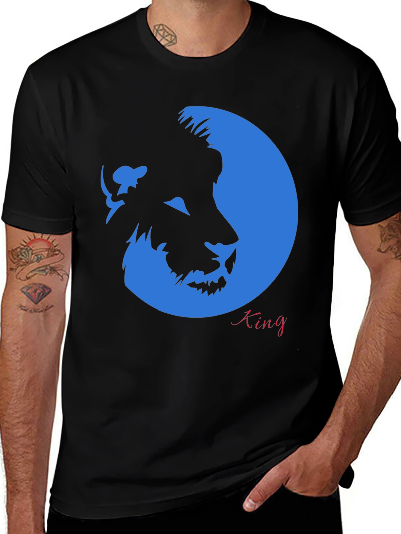 Lion King Graphic Black T-Shirt