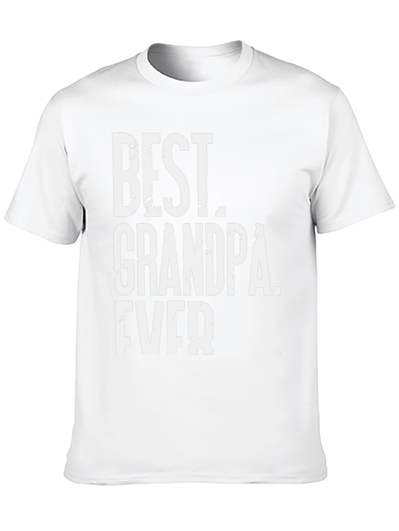 Best Grandpa Ever Black Graphic T-Shirt