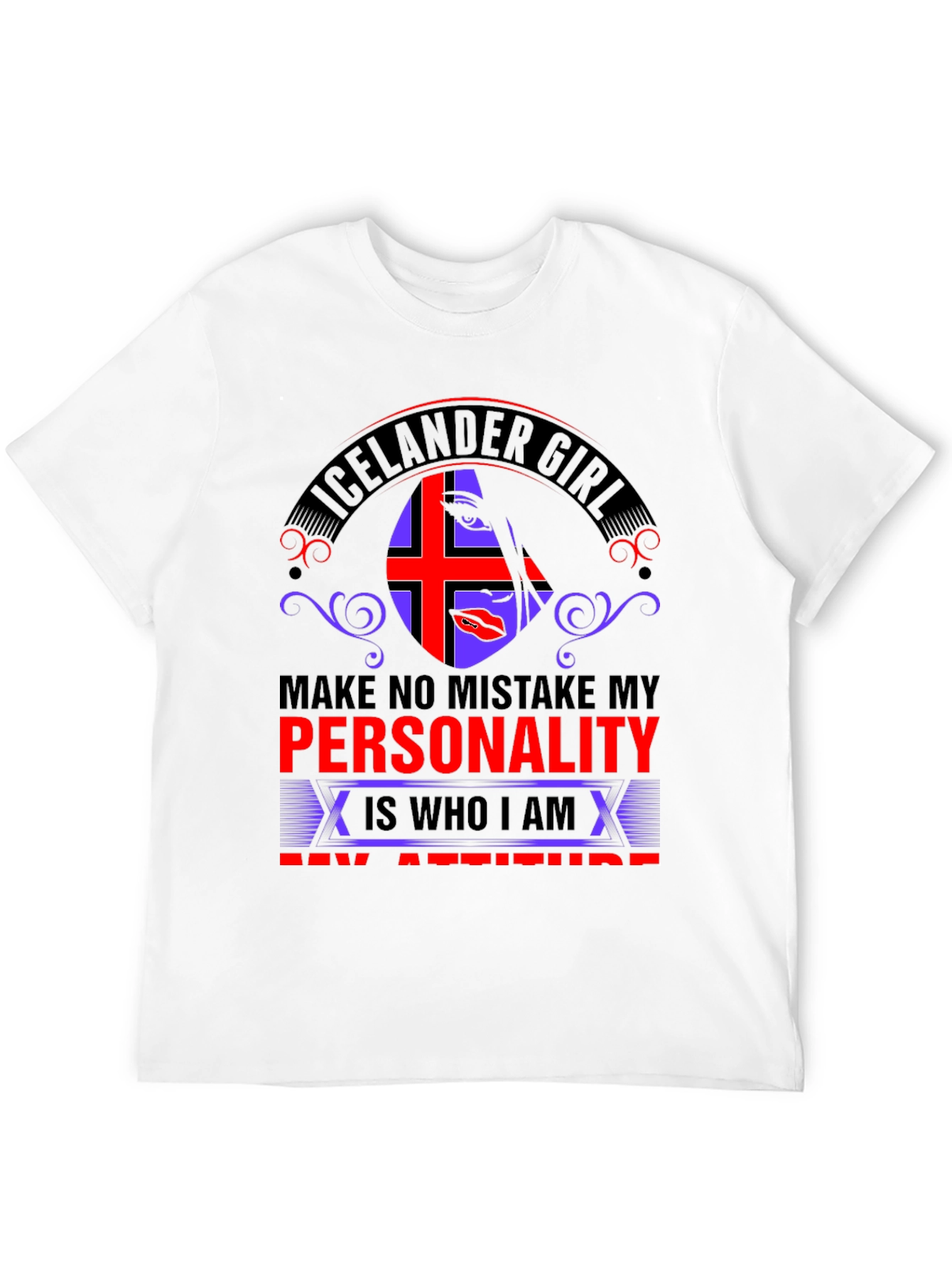 Icelander Girl Personality Graphic T-Shirt