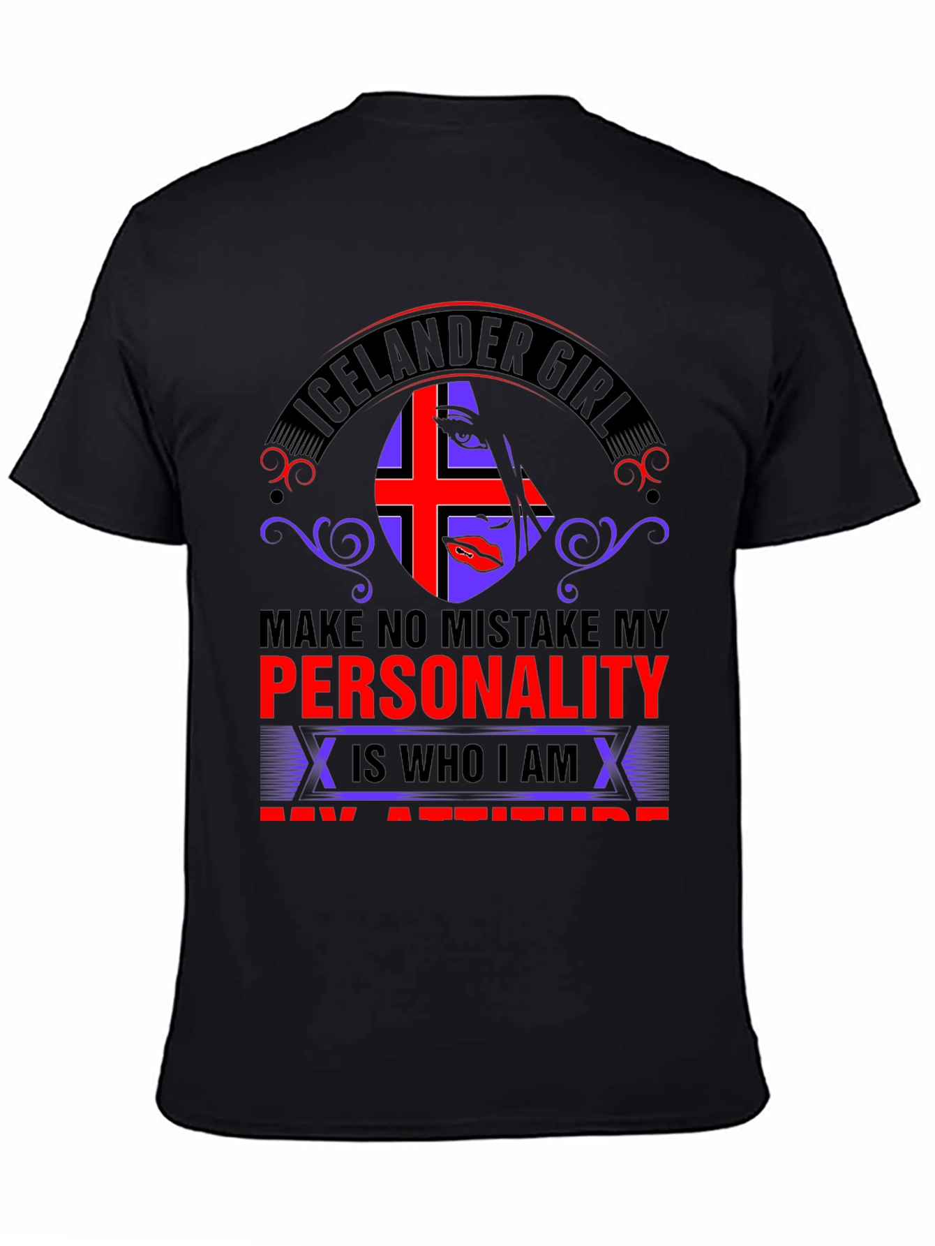 Icelander Girl Personality Graphic T-Shirt