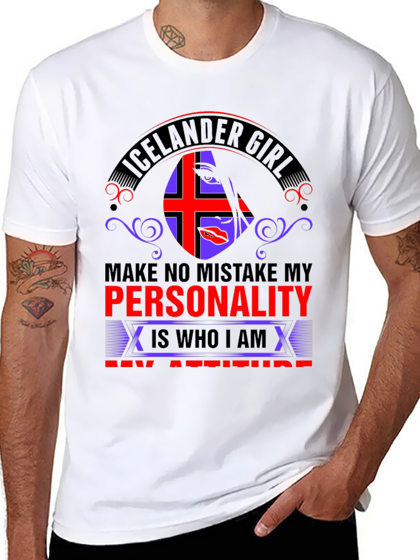 Icelander Girl Personality Graphic T-Shirt