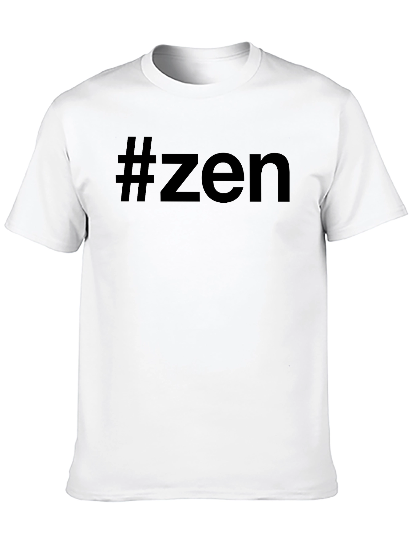 #Zen Graphic Tee - Comfortable Black Cotton T-Shirt