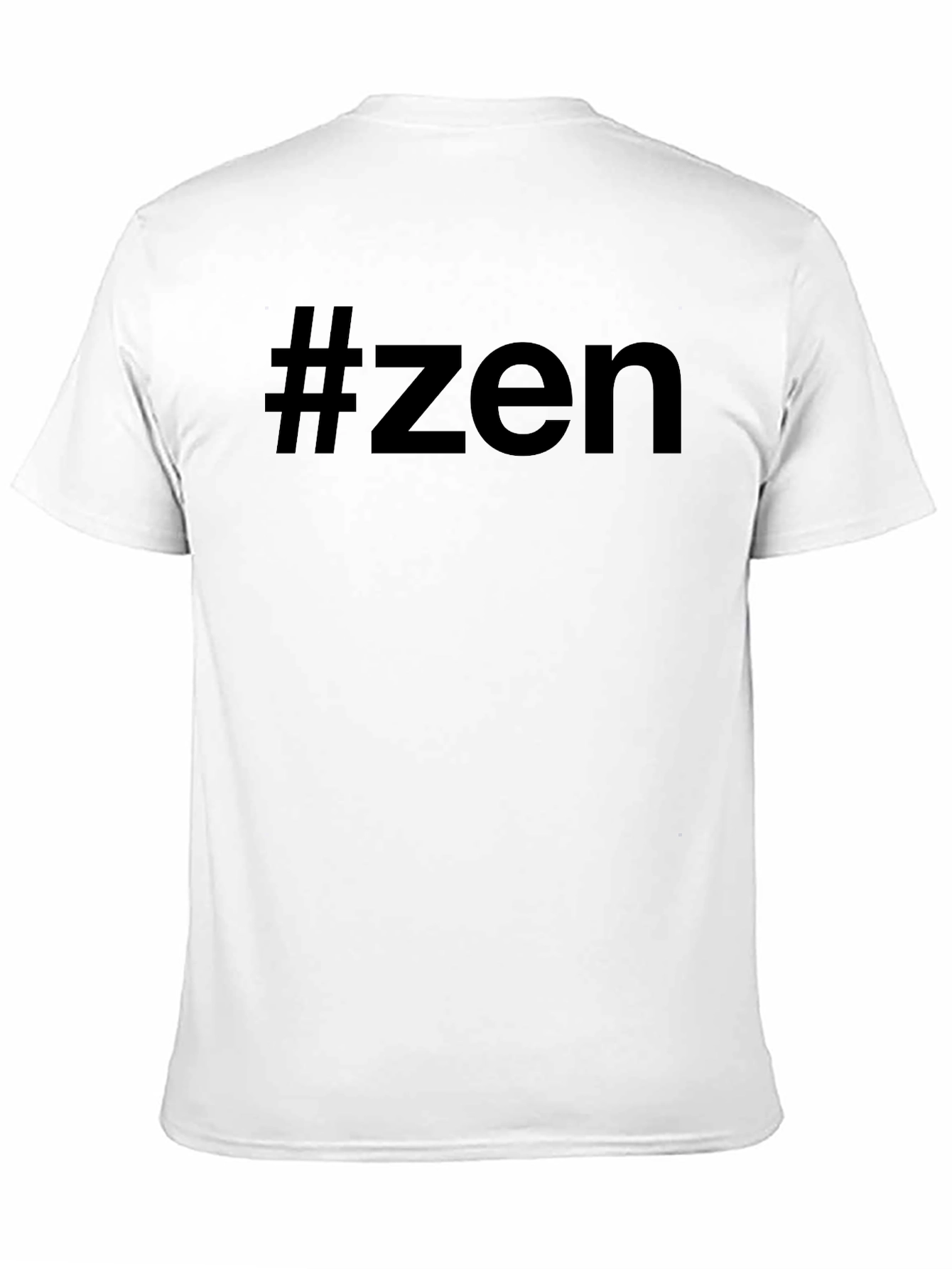 #Zen Graphic Tee - Comfortable Black Cotton T-Shirt
