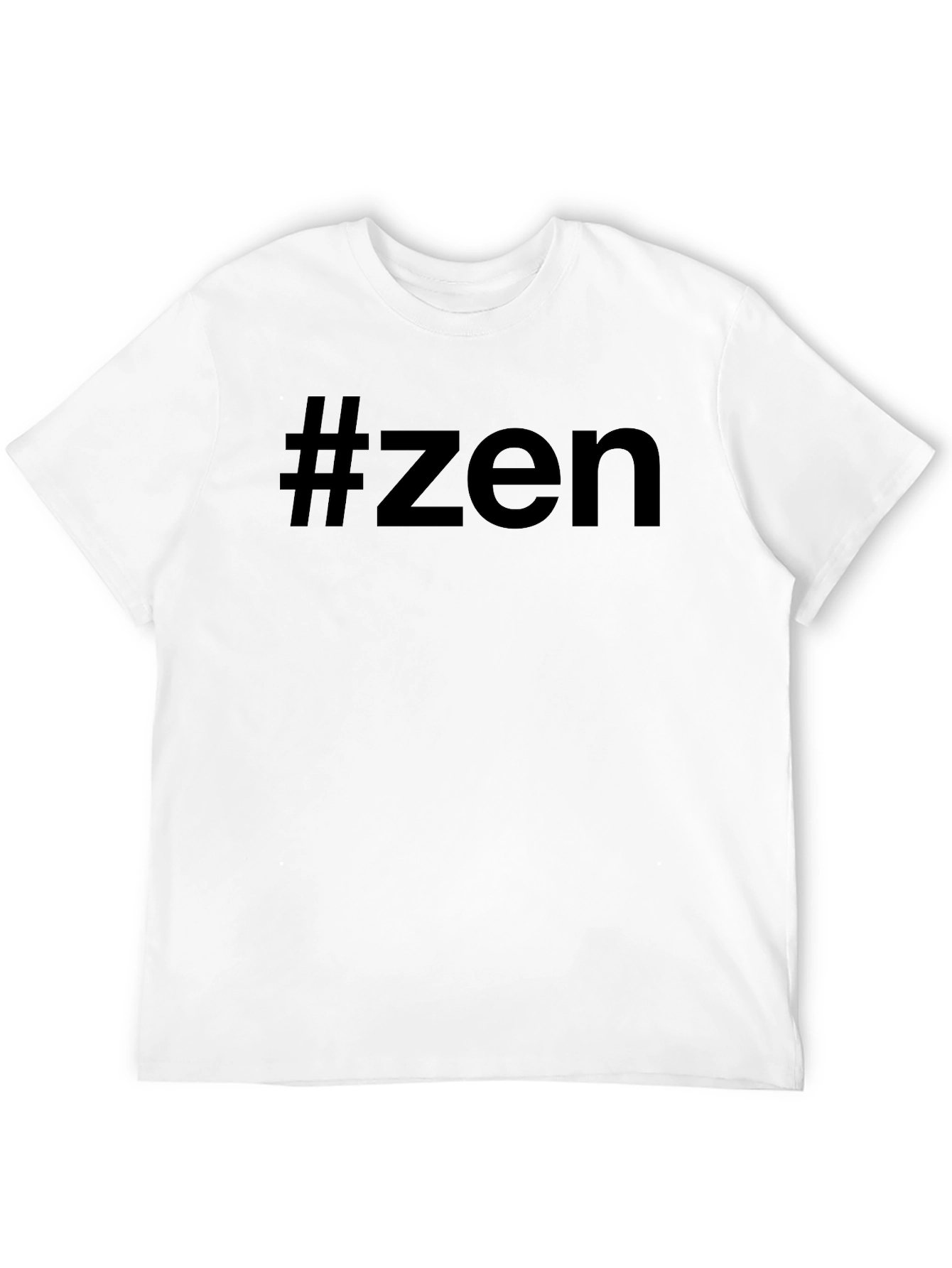 #Zen Graphic Tee - Comfortable Black Cotton T-Shirt