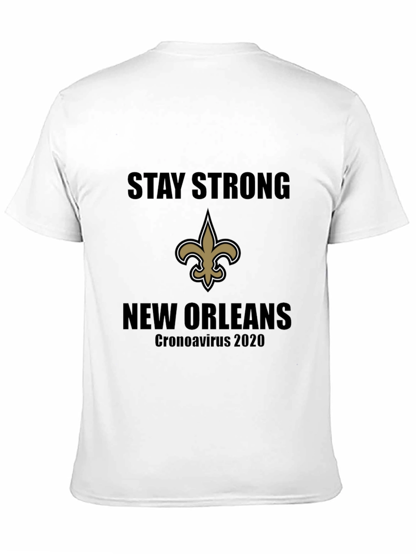New Orleans Saints Stay Strong Black T-Shirt