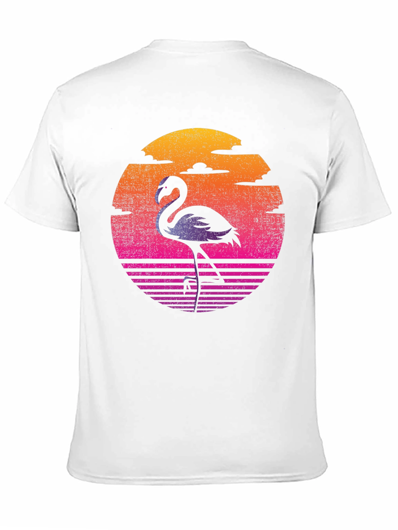 Retro Flamingo Sunset Graphic Tee