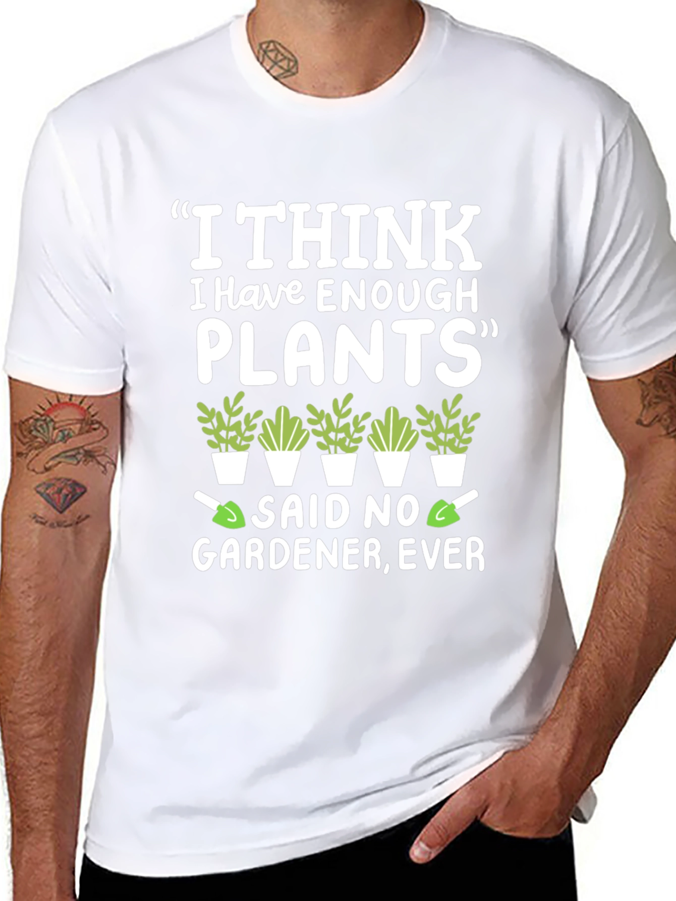 Funny Gardener T-Shirt - Enough Plants? Never!
