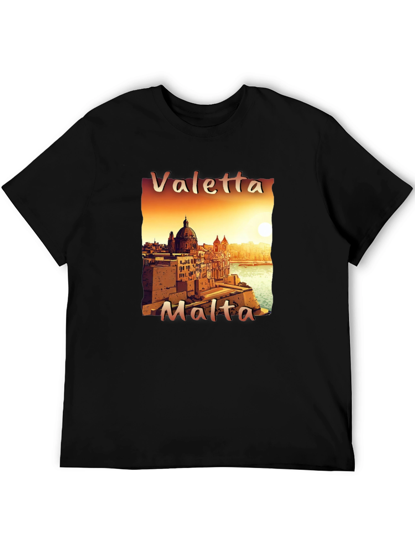 Valletta Malta Tee - Cityscape T-Shirt