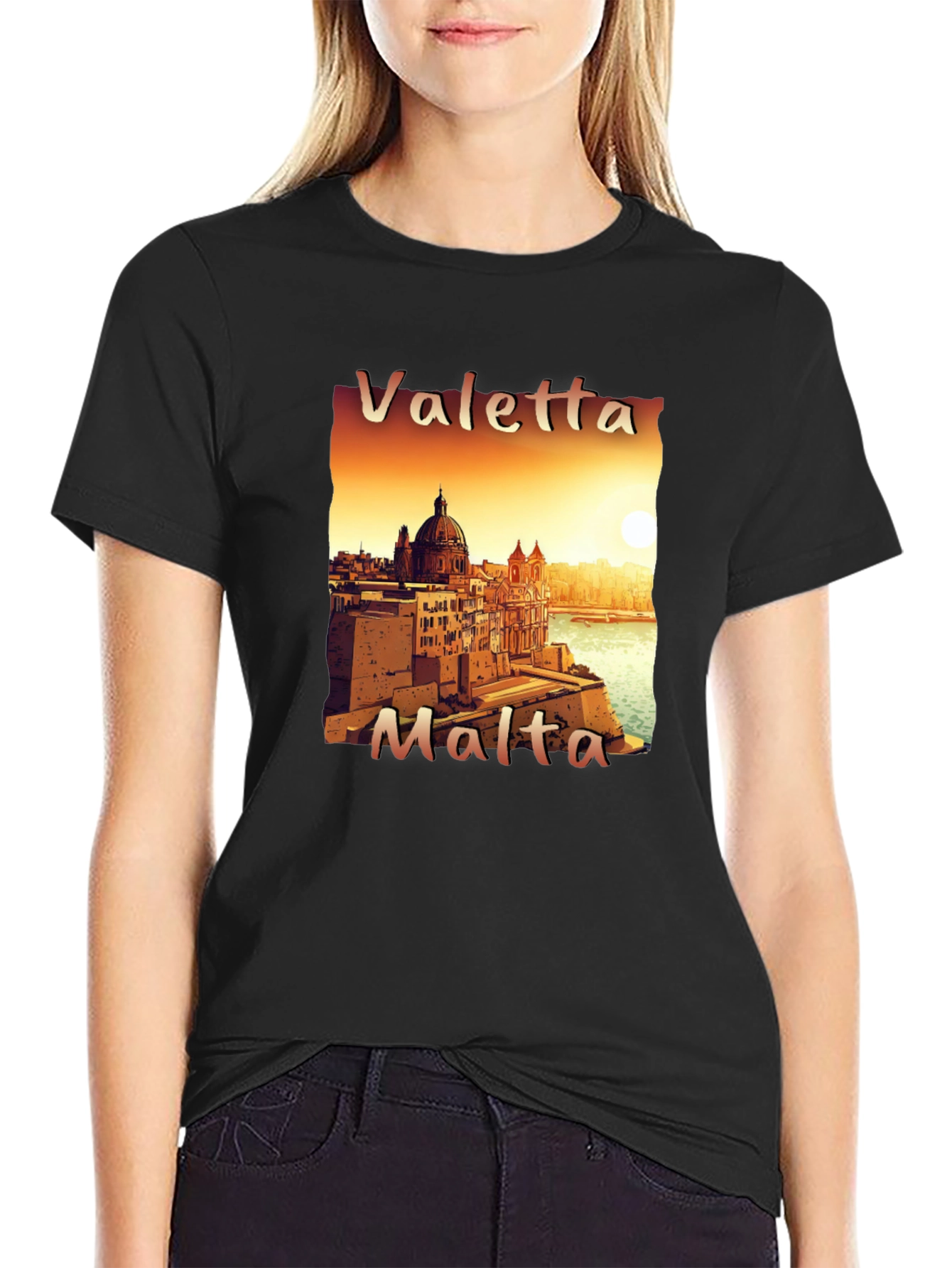 Valletta Malta Tee - Cityscape T-Shirt