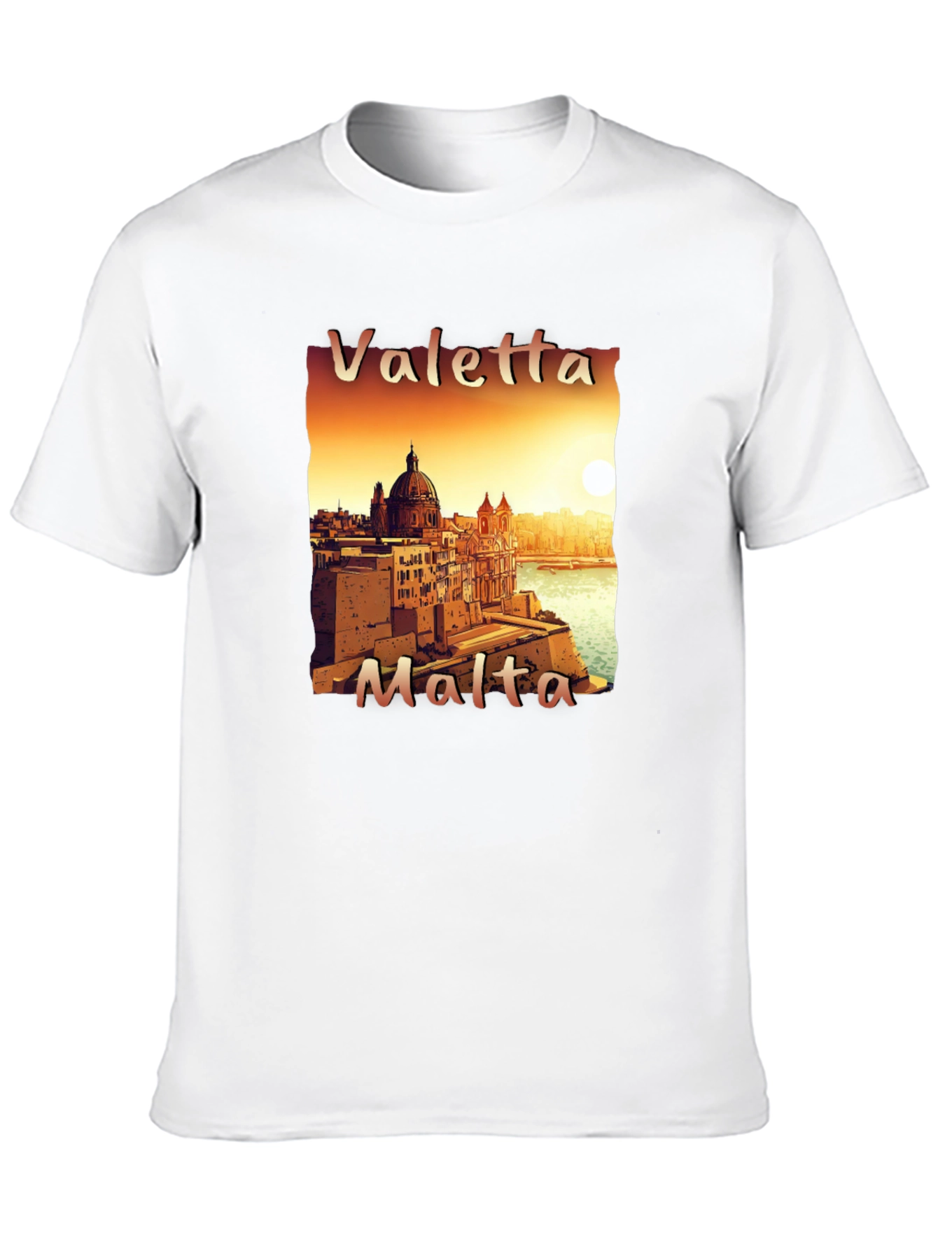 Valletta Malta Tee - Cityscape T-Shirt