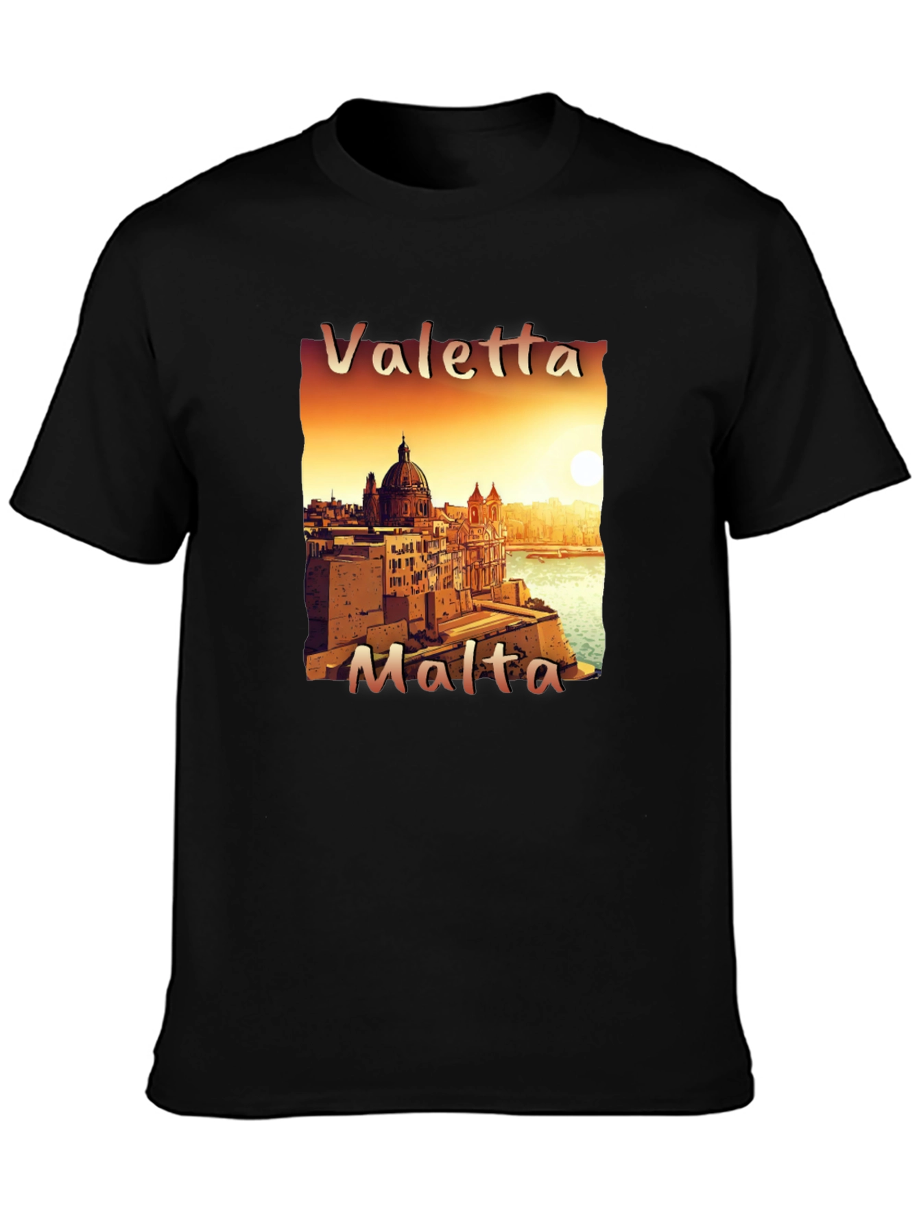 Valletta Malta Tee - Cityscape T-Shirt
