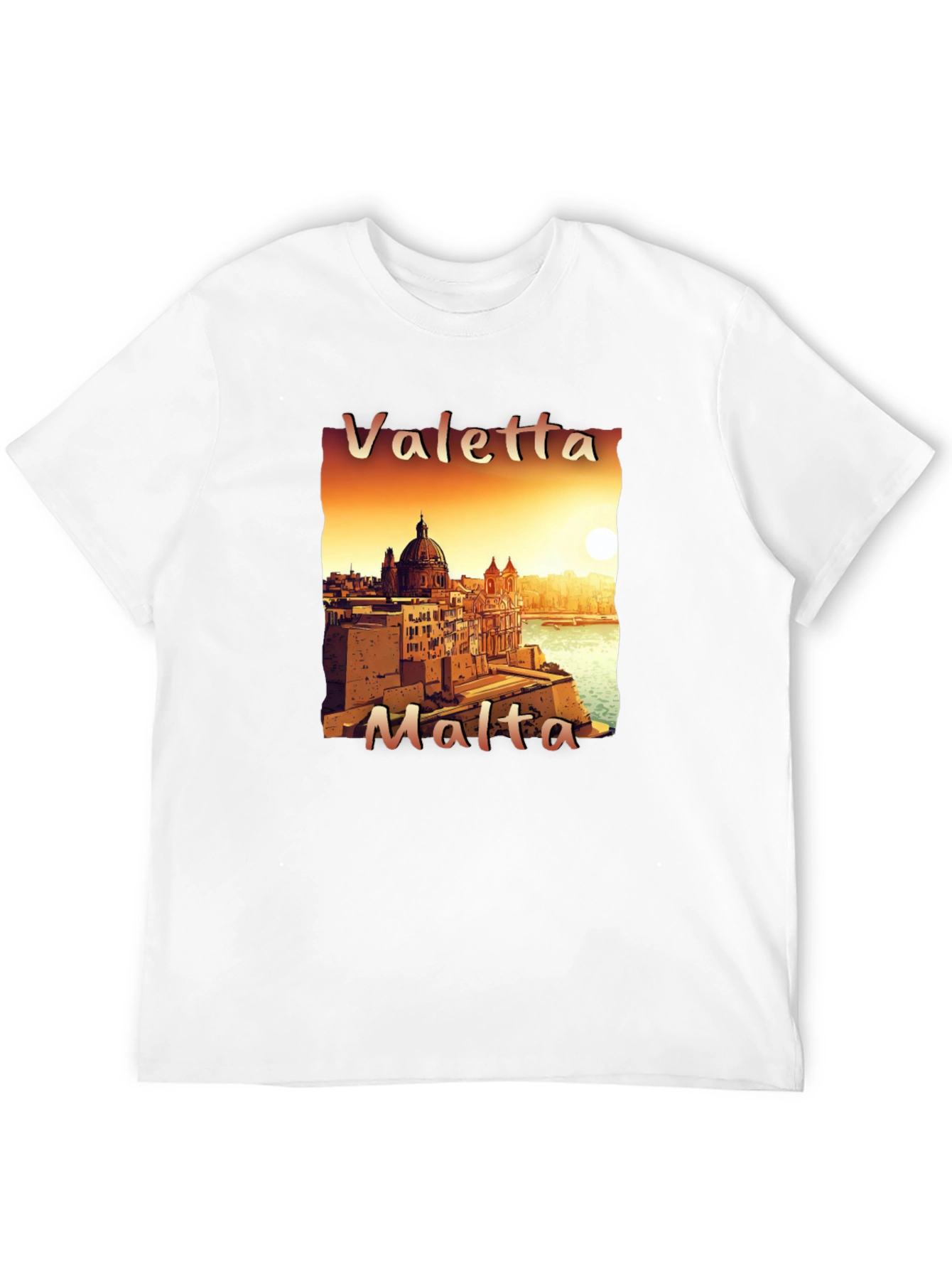 Valletta Malta Tee - Cityscape T-Shirt