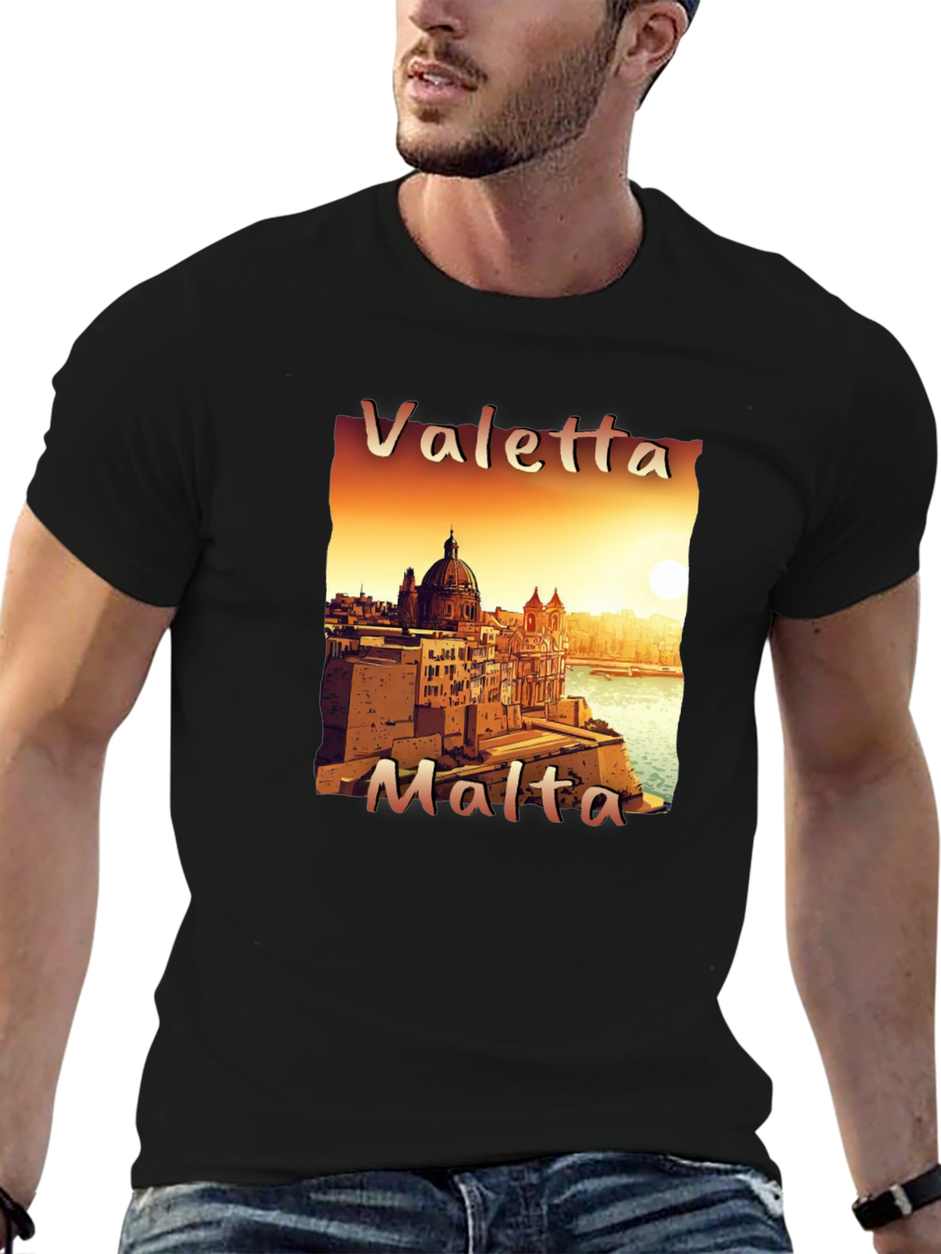 Valletta Malta Tee - Cityscape T-Shirt