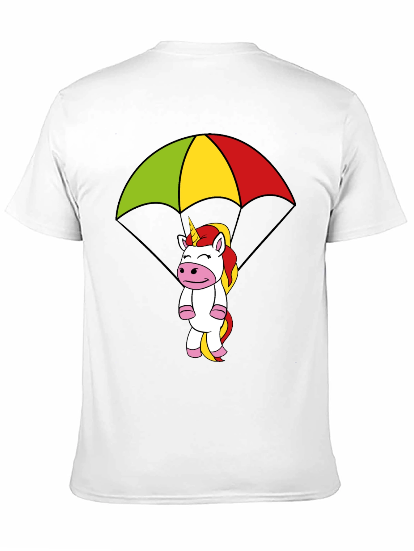 Unicorn Parachute Graphic T-Shirt