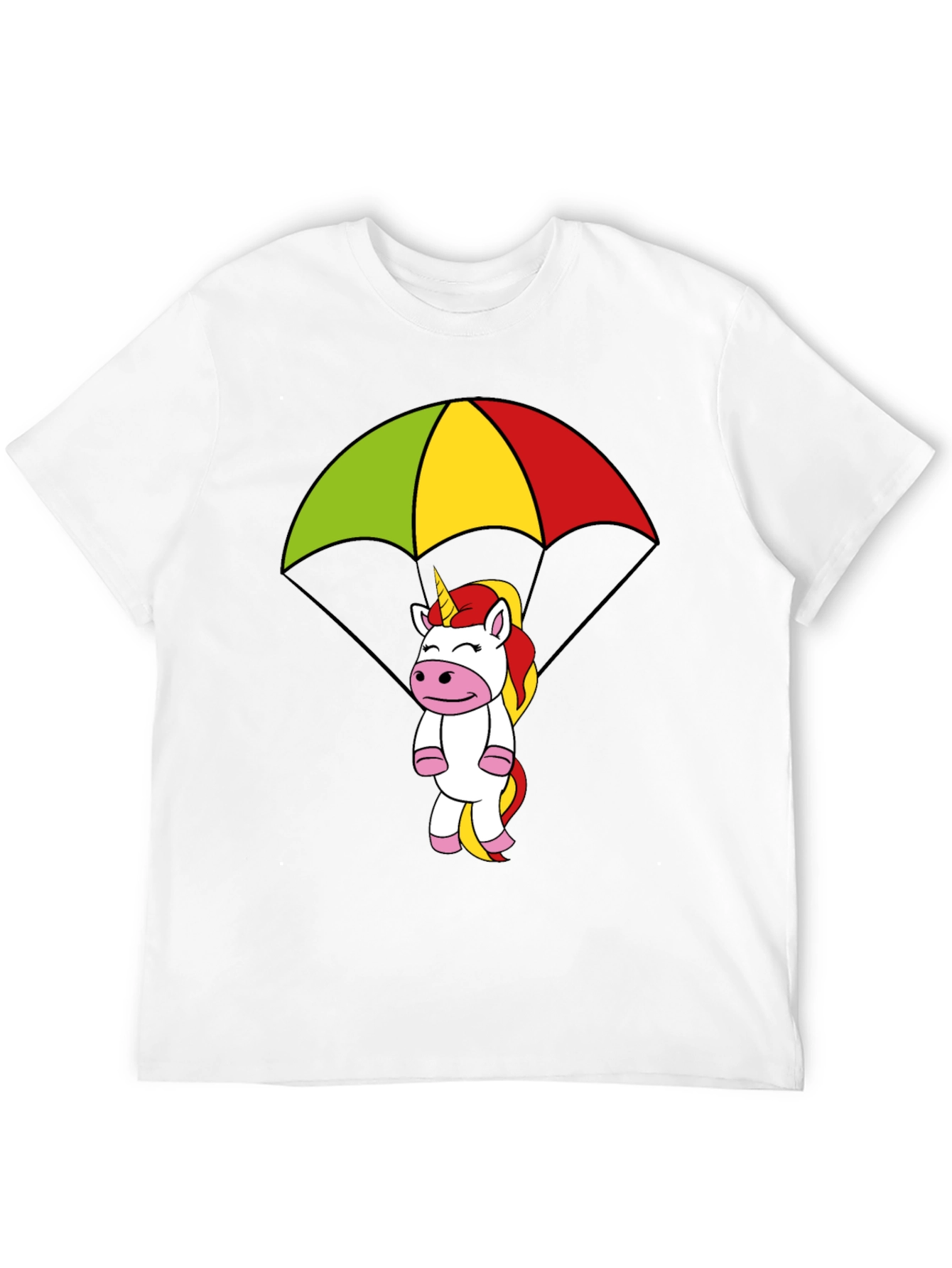 Unicorn Parachute Graphic T-Shirt