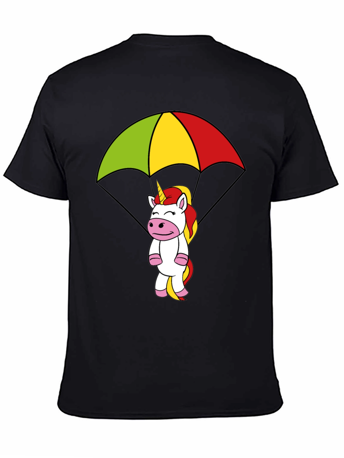 Unicorn Parachute Graphic T-Shirt