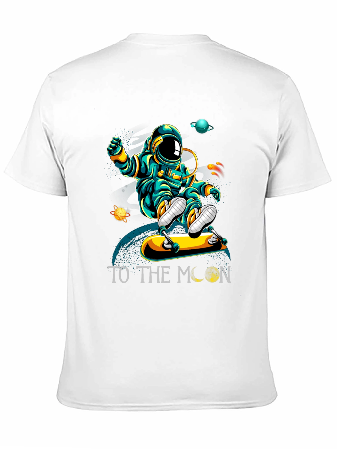 Astronaut Skateboard T-Shirt - To The Moon!