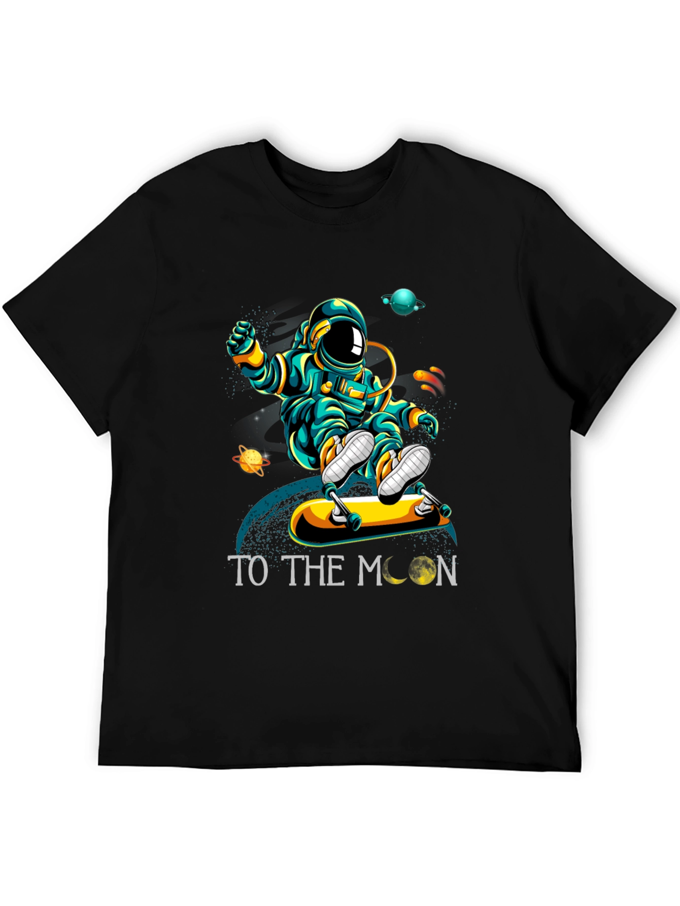 Astronaut Skateboard T-Shirt - To The Moon!