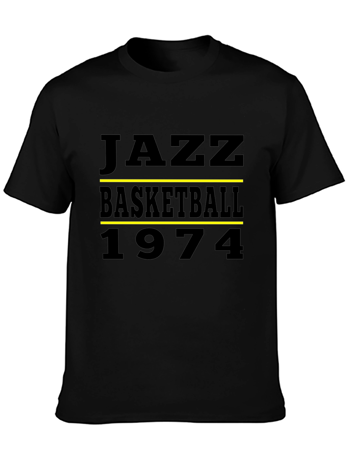 Jazz Basketball 1974 Black T-Shirt
