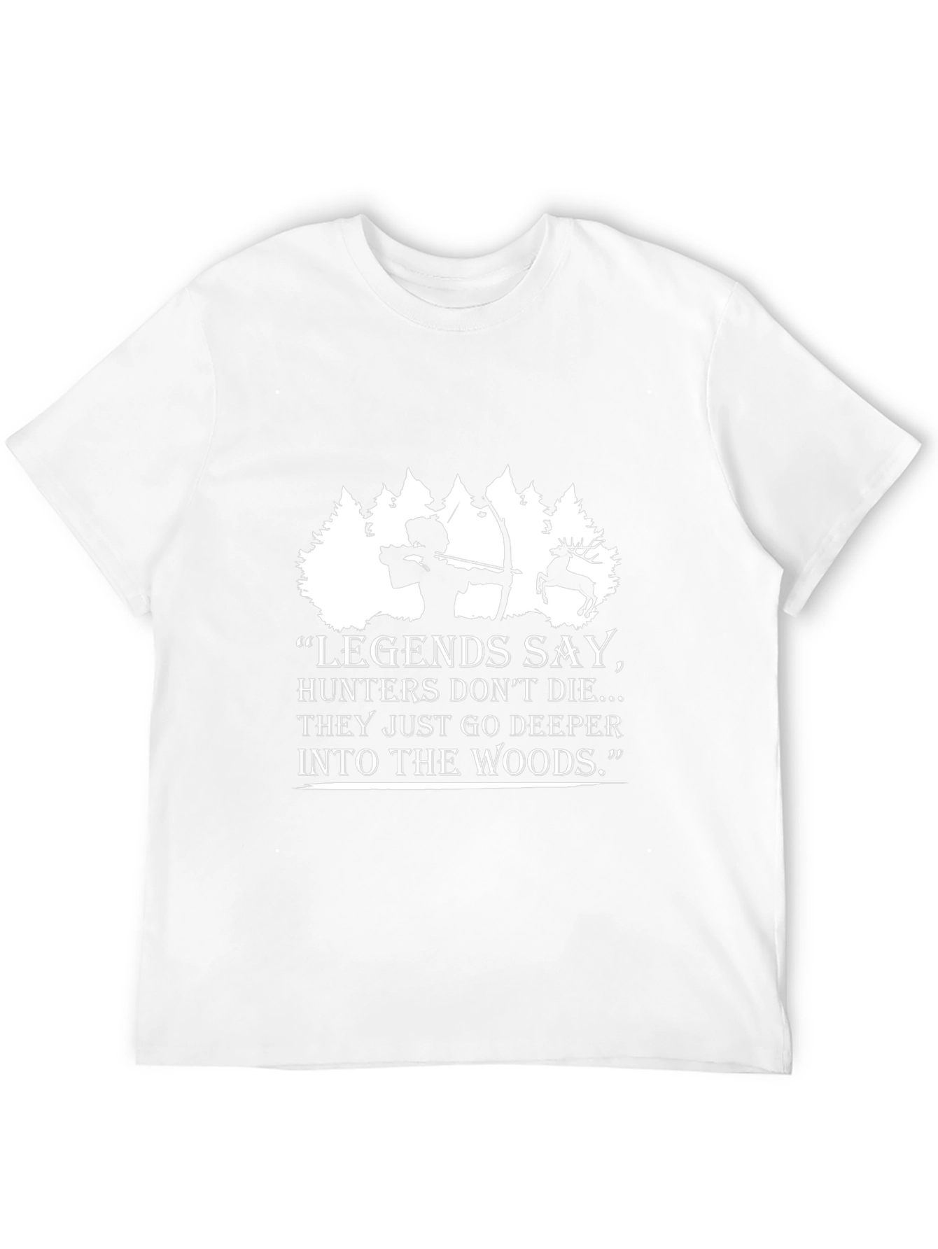 Legends Say Hunter Graphic Black T-Shirt