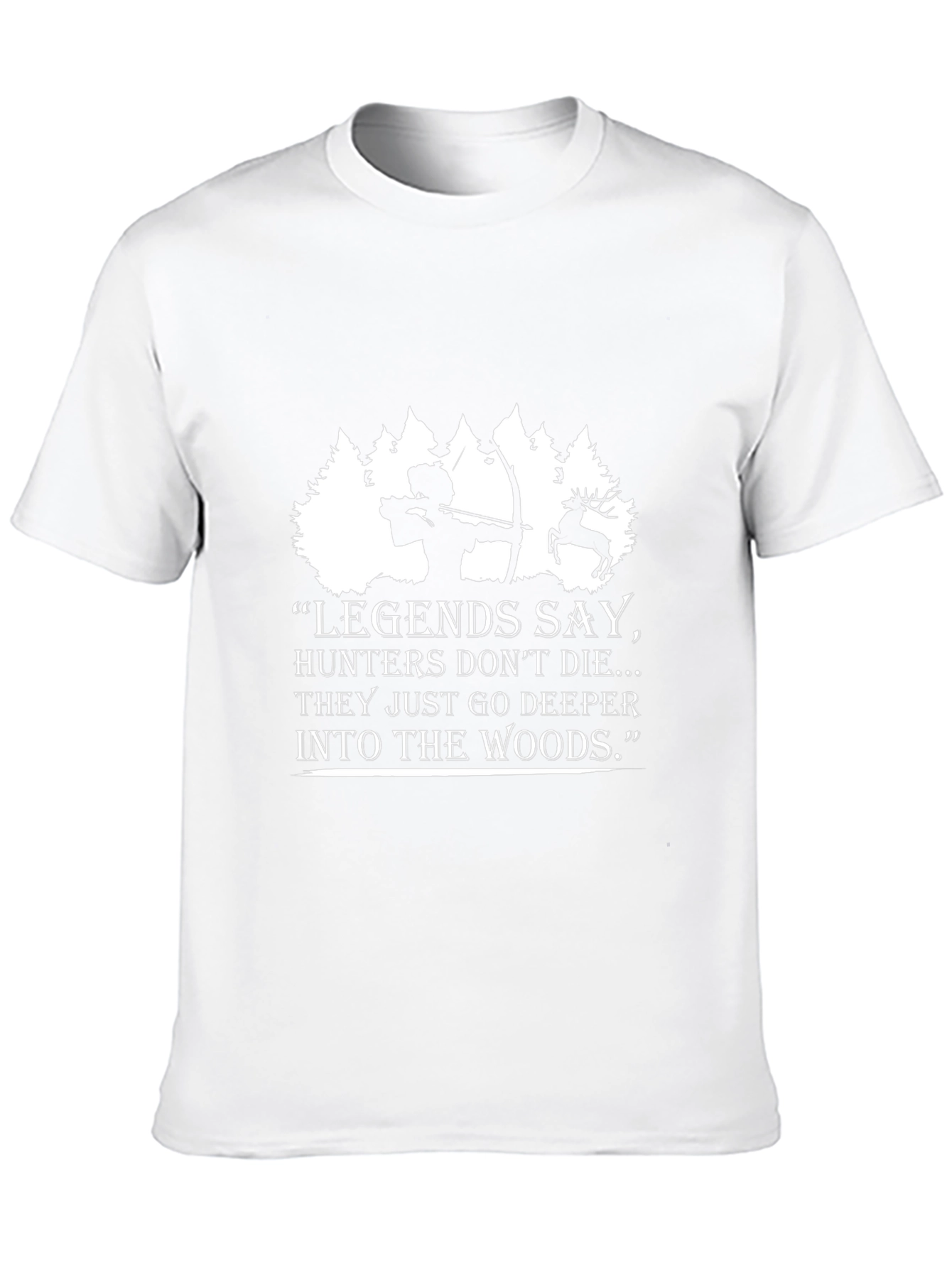 Legends Say Hunter Graphic Black T-Shirt