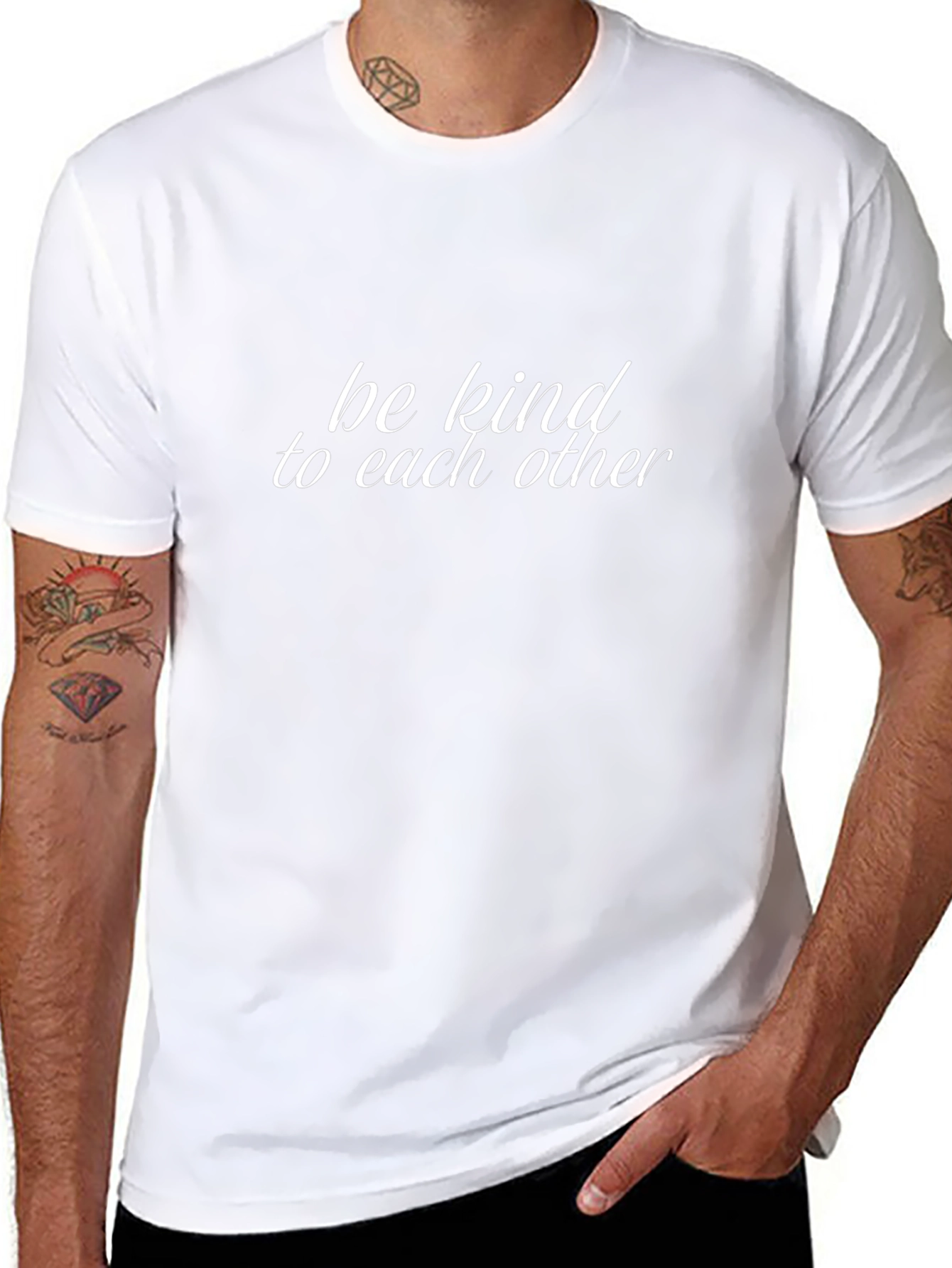 Be Kind to Each Other Black T-Shirt