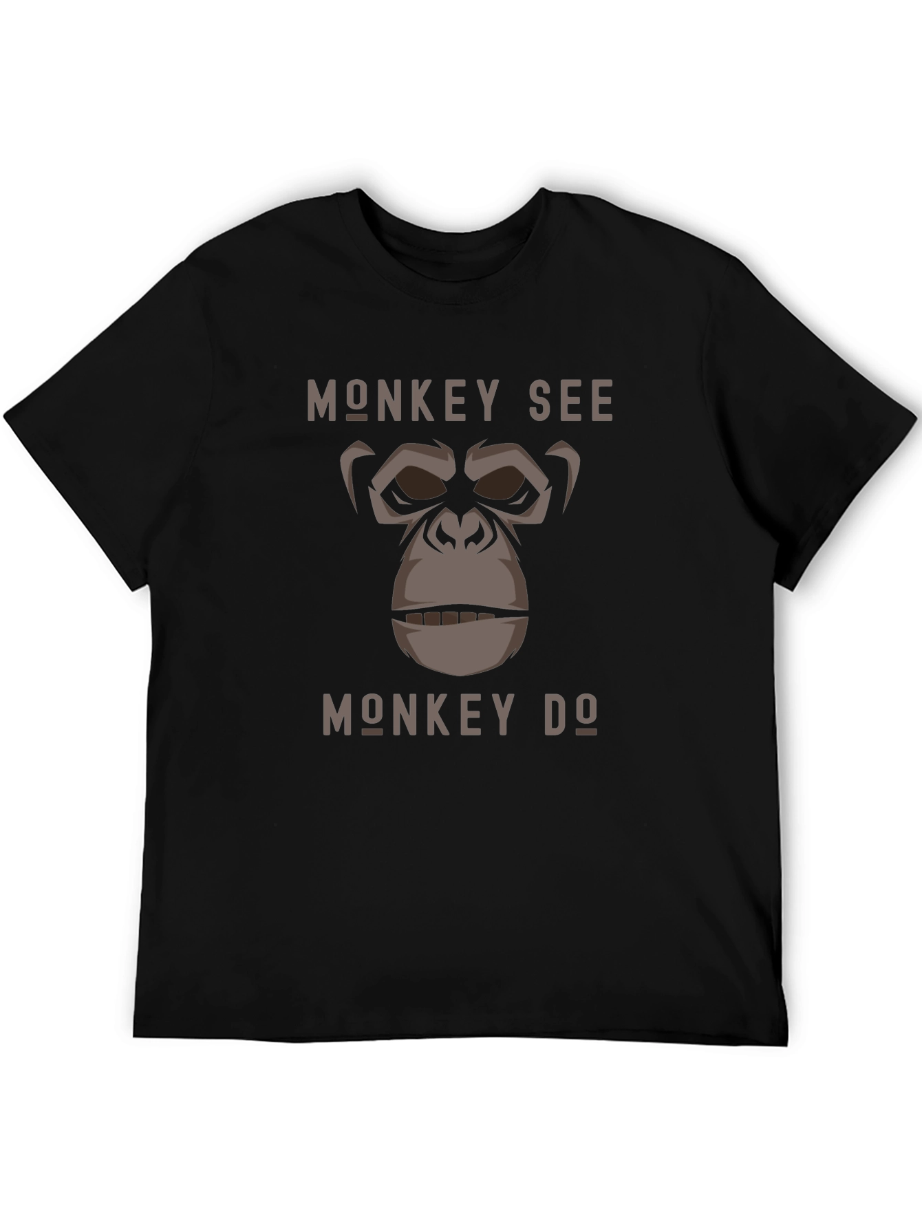 Monkey See Monkey Do Graphic Tee - Black